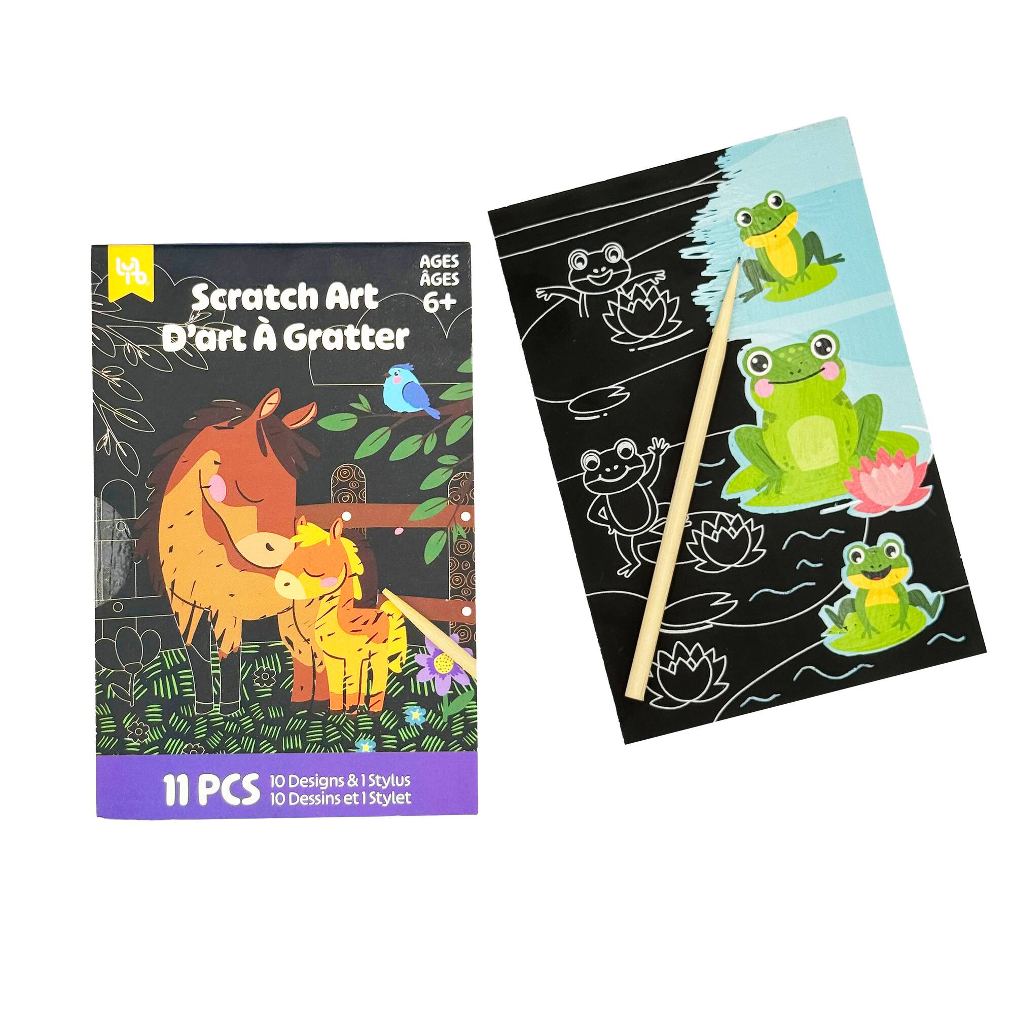Little Yellow Bicycle® Pony Mini Scratch Art Kit